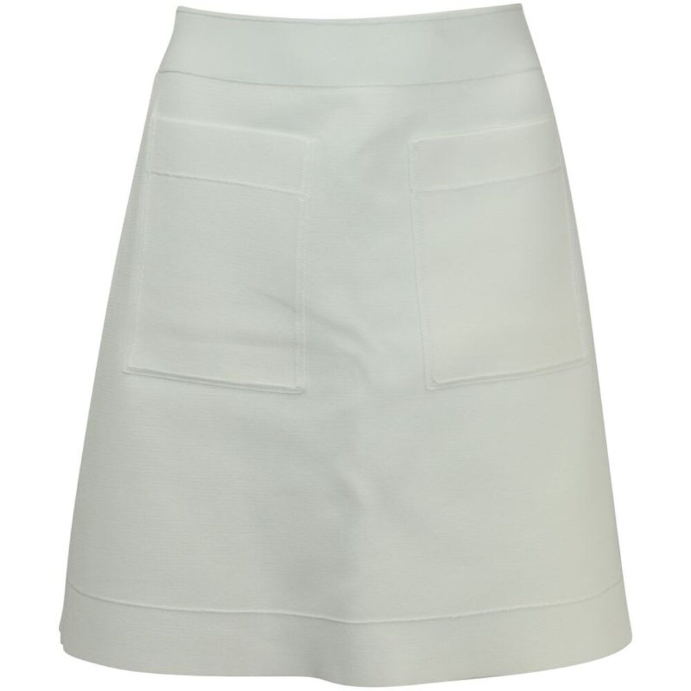 Sandro Paris Elanna Ponte Mini Skirt in White Viscose